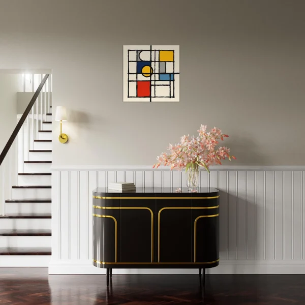 Wall Decor Piet Mondrian Style 001-6