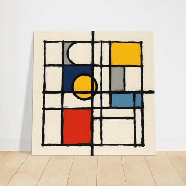 Wall Decor Piet Mondrian Style 001-4