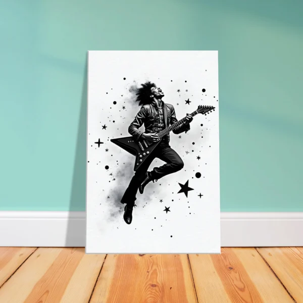 Jimi Hendrix Print - Canvas Floor