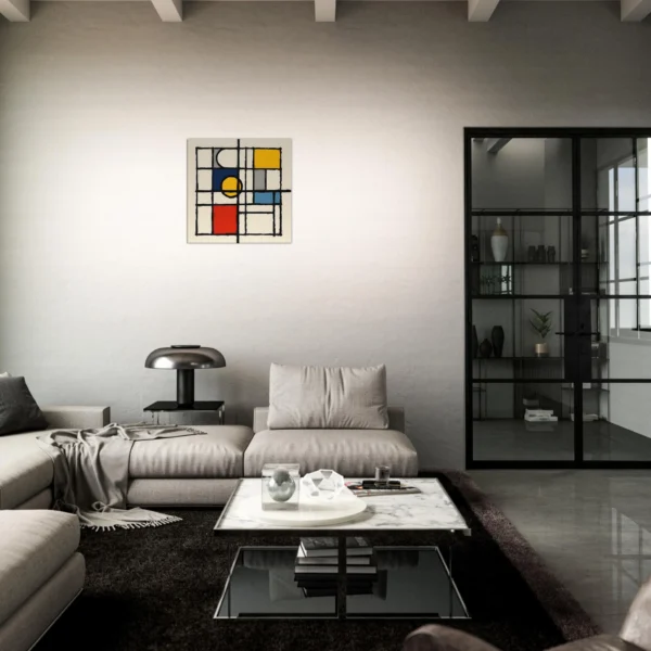 Wall Decor Piet Mondrian Style 001-7